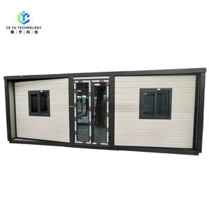 Contenedor de Envío Expandible Personalizado de 20 pies, Diseño Moderno, Panel Sándwich Transpirable, Edificio de Oficinas con Techo Plano - Product Image 2