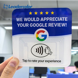 <span class=keywords><strong>Carte</strong></span> NFC personnalisable pour les médias sociaux, programmable, étanche, puce NTag213, 13,56 MHz, acrylique, RFID, <span class=keywords><strong>carte</strong></span> de commentaires Google - Product Image 2