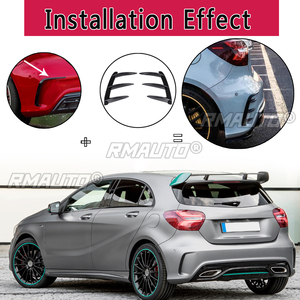 สปอยเลอร์กันชนหลังคู่สำหรับรถยนต์เมอร์เซเดสเบนซ์ W176 A200 A250 A260 A45 AMG พร้อมสติ๊กเกอร์ตกแต่งกันชนหลัง - Product Image 2