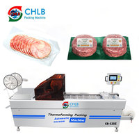 Machine d'emballage automatique de jambon, machine d'emballage sous film étirable pour solution de mise sous vide alimentaire