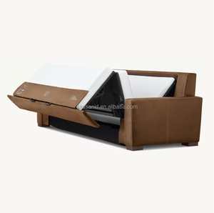 الساسانيد OEM الحديثة الفاخرة أثاث منزلي داخلي غرفة جلد ماكسويل - Product Image 3