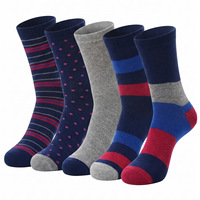 Prêt à expédier – Lot de 5 paires de chaussettes habillées en coton pour hommes, respirantes et décontractées