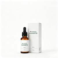 Huile Essentielle de Soin Capillaire au Romarin, Huile Naturelle à Base de Plantes Nourrissante pour le Cuir Chevelu, Anti-Frisottis, Favorisant la Croissance des Cheveux, pour Tous Types de Cheveux
