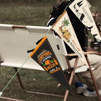Drapeau en feutre personnalisé imprimé bon marché pour équipe sportive universitaire, bannière triangulaire, bannière promotionnelle pour équipe sportive