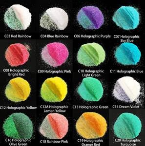 Hot Selling Bulk Cosmetic Glitter Powder Craft Extra Fine PET Solvent Resistant for Resin Tumbler Wall Paint - Product Image 5