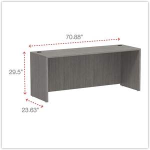 Mueble Comercial Serie Alera Valencia, 70.88w X 23.63d X 29.5h, Color Gris, Modelo Credenza - Product Image 3