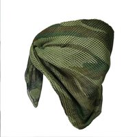 Écharpe tactique longue en maille jacquard imprimée camouflage multi-cam pour la chasse automne-hiver