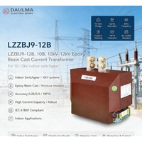 Transformateur de courant LZZBJ9-12B 12kV 10P10 0.5S 5A/1A en résine époxy coulée CT