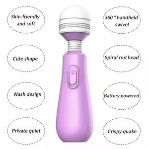Handheld Personal Massager for Women 360 Degree Rotating <b>Vibrator</b> with 2 Speeds Rechargeable for G-Spot and Clitoral Stimulation - Product Image 4