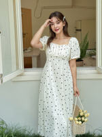 Robe à imprimé floral grande taille, écologique, respirante, coupe trapèze, manches courtes, pour l'été