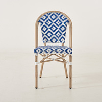 Chaises en bambou et rotin pour restaurant commercial, style bistrot français, pour extérieur, Paris