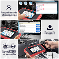 Herramienta de diagnóstico LAUNCH X431 CRP129E Creader 129E Obd2, lector de código con 5 funciones de reinicio, escáner de diagnóstico OBDII