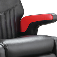 Fauteuil de Barbier BEIMENG Verrouillable, Style Moderne Noir Élégant, Équipement de Coiffure de Luxe, Mobilier de Salon en Gros pour Usage Commercial