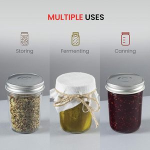 Frascos de Vidrio al por Mayor con Tapas Herméticas, Recipientes de Vidrio Portátiles de Gran Capacidad para Almacenamiento de Alimentos, Diseño Moderno, Marca Privada - Product Image 5