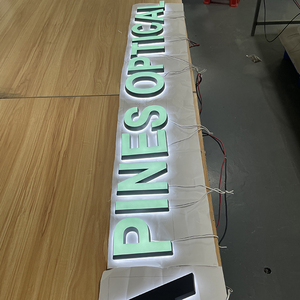 Benutzer definiertes Logo LED-Zeichen im Freien Buchstaben 3D Acryl LED-Außen werbe schild für Geschäfte und Unternehmen Rotlicht effekt - Product Image 2