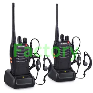 Fone baofeng shop bf 888S plus 5W, sampel gratis dan pengiriman gratis walkie talkie vertex ham radio jarak jauh walkie-talkie