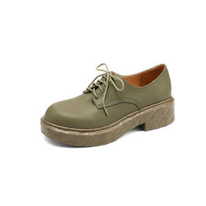 Cialisa scarpe da <span class=keywords><strong>donna</strong></span> concise 2024 primavera nuovo stile casual ballerine in vera <span class=keywords><strong>pelle</strong></span> da <span class=keywords><strong>donna</strong></span> con punta tonda ogni giorno comodi <span class=keywords><strong>mocassini</strong></span> verdi - Product Image 1