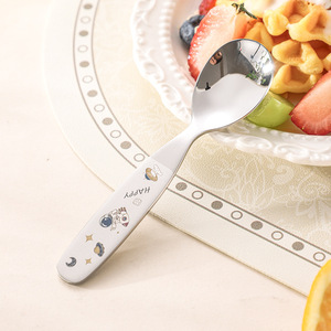 <span class=keywords><strong>Set</strong></span> Creativo di Cucchiaio e Forchetta per Bambini con Custodia in Silicone, Acciaio Inossidabile 304, Durevole ed Ecologico, Portatile - Product Image 5