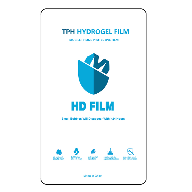 Haowang Wholesale In-stock 120*180mm Anti Shock HD Clear Full Coverage TPH Hydrogel Mobile Curved Screen Protector Film