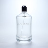Flacon de bouteille en verre de parfum à pompe vide transparent personnalisé de 30ml 50ml 100ml