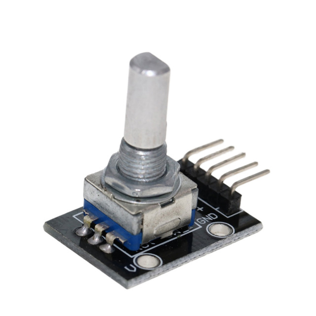 Mechanical Rotary Encoder Module KY-040 with 360-Degree Rotation Detection Digital 2-Phase Interface 3.3V-5V