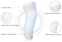 Logo personnalisé Nylon souple manches longues jambe orthèse de soutien genouillère basket-ball Compression cyclisme accessoires genou manchon