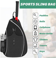 Nouveauté Sac à dos de tennis et de pickleball léger et résistant à l'eau, sac pour raquettes de badminton pour hommes et femmes