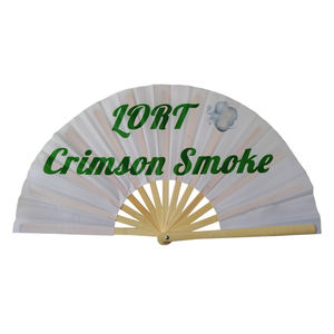 Резная техника и сувенирное использование китайского taiji gongfu большой размер мужской неоновый черный свет УФ чувствительный ручной вентилятор - Product Image 5