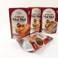 Sachet d'emballage alimentaire personnalisé imprimé pour fermeture éclair, sachet refermable pour cuisson, qualité alimentaire, pour pudding, mochi, sachet rétractable PET/NY/PE