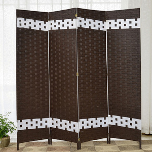 Luxury Portable Home <strong>Wicker</strong> Folding Screen Partition Wall Living Wood 4 Panel <strong>Room</strong> Separator Screens <strong>Room</strong> <strong>Dividers</strong> - Product Image 3
