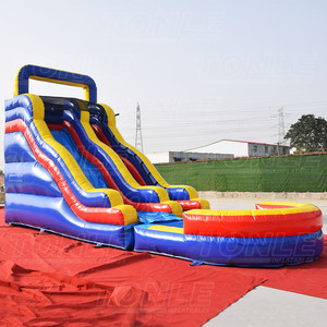 Giá Rẻ Thương Mại <span class=keywords><strong>Inflatable</strong></span> Trượt Nước Với Hồ Bơi Để Bán - Product Image 3