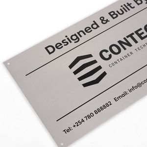 Letrero de Aluminio Metálico Grabado Personalizado con Impresión Tipográfica, Color Personalizado, 4 Orificios para Tornillos, 10x20cm, Suministro Directo de Fábrica - Product Image 5