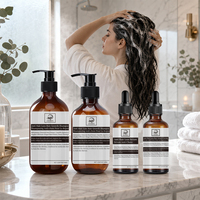 Kit de Soins Capillaires Anti-Chute à Base de Plantes : Shampoing et Sérum aux Extraits, Nourrit les Follicules, Renforce les Racines, Végan et Non Testé sur les Animaux, 2-EN-1