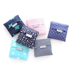 Sac à provisions pliable réutilisable en polyester imprimé de logo - Product Image 1