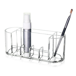 Venta al por mayor de fábrica personalizado transparente acrílico maquillaje cepillo organizador cuidado cosmético caja de almac - Product Image 4