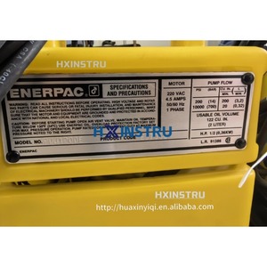 Pompe hydraulique électrique ENERPAC PUJ1200E pour vérification des vérins à simple effet, 220V, protection IP65, précision 1%, garantie 1 an - Product Image 2