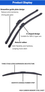 Cọ rửa kính đa năng, không xương, cao su tự nhiên thương hiệu XBN, bán buôn, dùng cho kính chắn gió - Product Image 3