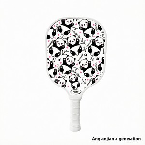 Ensemble de raquettes de pickleball imprimées UV, 250 motifs de dessins animés, motif panda en fibre de verre, jouet familial pour sports de plein air, vente en gros - Product Image 5