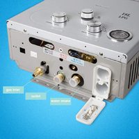 Chauffe-eau instantané sans réservoir OGMIE Factory 18L au propane/gaz naturel GPL avec kit de douche pour camping-car et camping en plein air