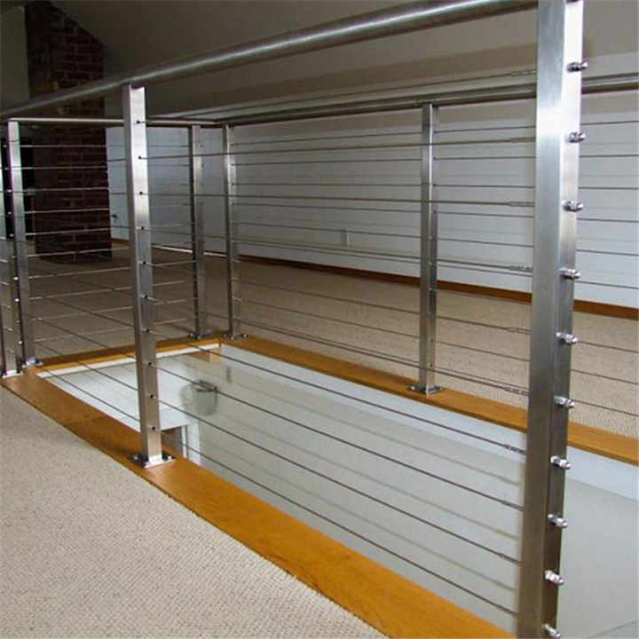 Outdoor/ indoor stainless steel cable railing wire rope balustrade ...