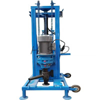 Machine de forage portable sur roues, diesel, hydraulique, 22-35 CV, haute efficacité, pour puits d'eau, 100-200 m, très demandée