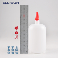 Bouteille en plastique vide de 500 ml avec bouchon à goupille en acier pour adhésif cyanoacrylate, emballage de colle, directement de l'usine