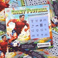 Tarjetas de Raspar para Lotería de Fútbol, Tarjetas de Visita con Impresión Offset en Papel, Tamaño Personalizado y Muestra Gratuita