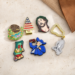 Stock Fitted Personalized Manufacturer Bulk Hard Soft Zinc Alloy Metal Lapel Hat <b>Badge</b> Manufacturer Uv Print Custom <b>Enamel</b> <b>Pin</b> - Product Image 3