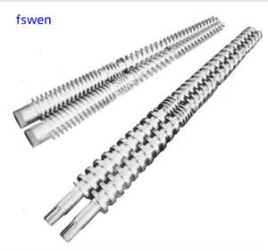 Tornillo y Cilindro Cónicos Dobles con Manguito SKD para Perfiles de Tubería de PVC, Láminas, Placas, Moldes de Espuma, Resina, Revestimiento de Azulejos, PE, Madera - Product Image 4