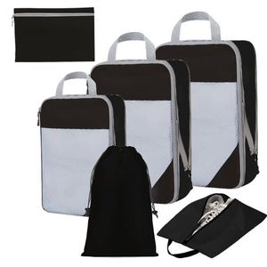 Sacs de rangement de voyage tendance avec fermeture éclair et compression pour cosmétiques, articles de toilette et vêtements - Product Image 5