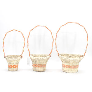 Cesta de mimbre tejida hecha a mano para exteriores, cesta decorativa para recibir, alta calidad, <span class=keywords><strong>2021</strong></span> - Product Image 3