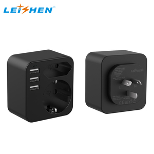 Adaptateur de voyage 3USB-A + Type-C EU vers AU 2 broches vers 3 broches Ataptor pour appareil électronique de voyage pour l'allemand, la France et l'espagnol - Product Image 4