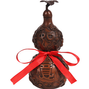<b>Copper</b> World <b>Copper</b> Gourd Ornament Purple <b>Copper</b> Auspicious Gourd Handmade Home Office Decoration Wedding Gift <b>Table</b> Decor - Product Image 4