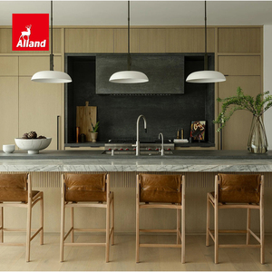 Allandgroup - Mueble de Cocina de Madera Real Norteamericana con Diseño de Listones, Personalizado y de Lujo, con Accesorios - Product Image 1
